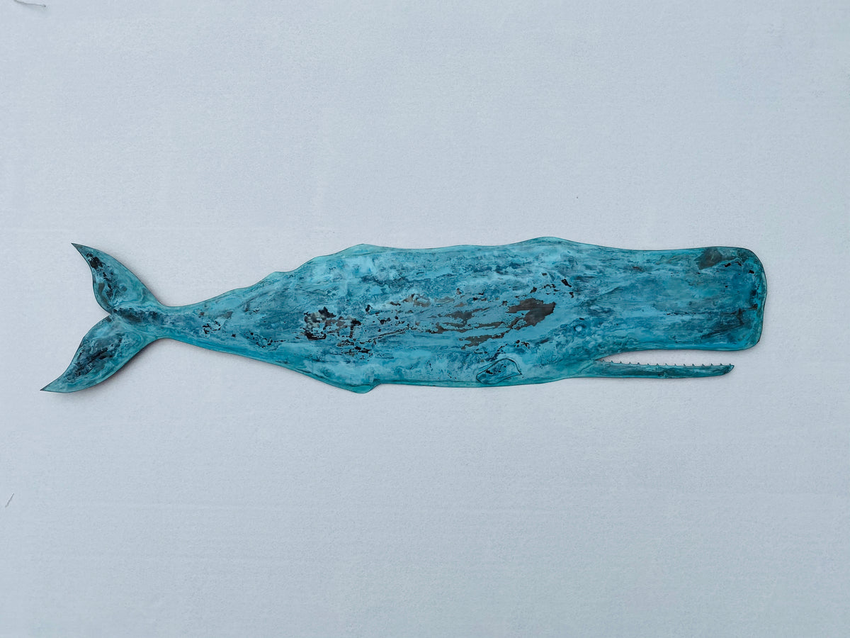 【壁掛】アンティーク 銅帆船 ウォールアート 3015 Sperm Whale Wall Hanging, Copper Artwork, The Copperworks of