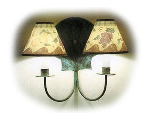 Double Scallop Shell Wall Sconce